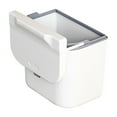 thumbnail image 1 of Kitchen Trash Can,9.45x6.3x9.45",Plastic Rectangular Garbage Bin, 9L Wall Mounted Trash Can White Large Capacity Saving Sturdy Hanging Garbage Can With Lid For Home Kitchen, 1 of 4