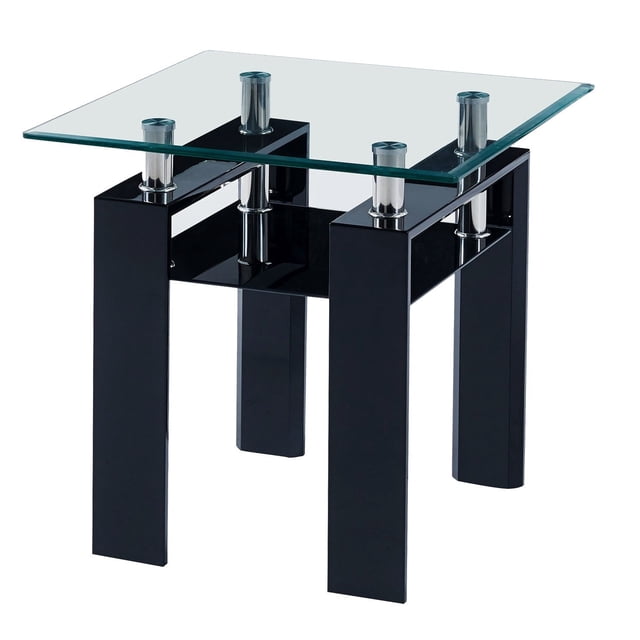Mesa Lateral Kessa Muebles Luna Negro