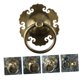 thumbnail image 3 of Aldaba de puerta Vintage, anillo de Metal, puerta de armario, anillo de puerta Retro, manija de puerta, tiradores de puerta de Granero, 1 ud., 3 of 5