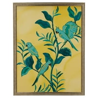 Day Birds Champagne 33.37"x43.37" Frame by Drew Barrymore Flower Home