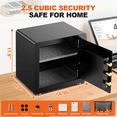thumbnail image 2 of SYSENFO 2.5 Cuft Safe Box, Digital Keypad Home Security Safe With Fireproof Waterproof Bag & Adjustable Shelf, 2 of 10