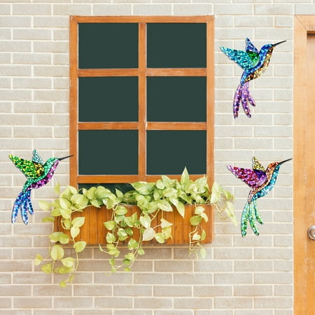 

Kaesi Hummingbird Pendant Wall Mounted Decorative Anti-rust Delicate Bird Hanging Widgets Home Decor