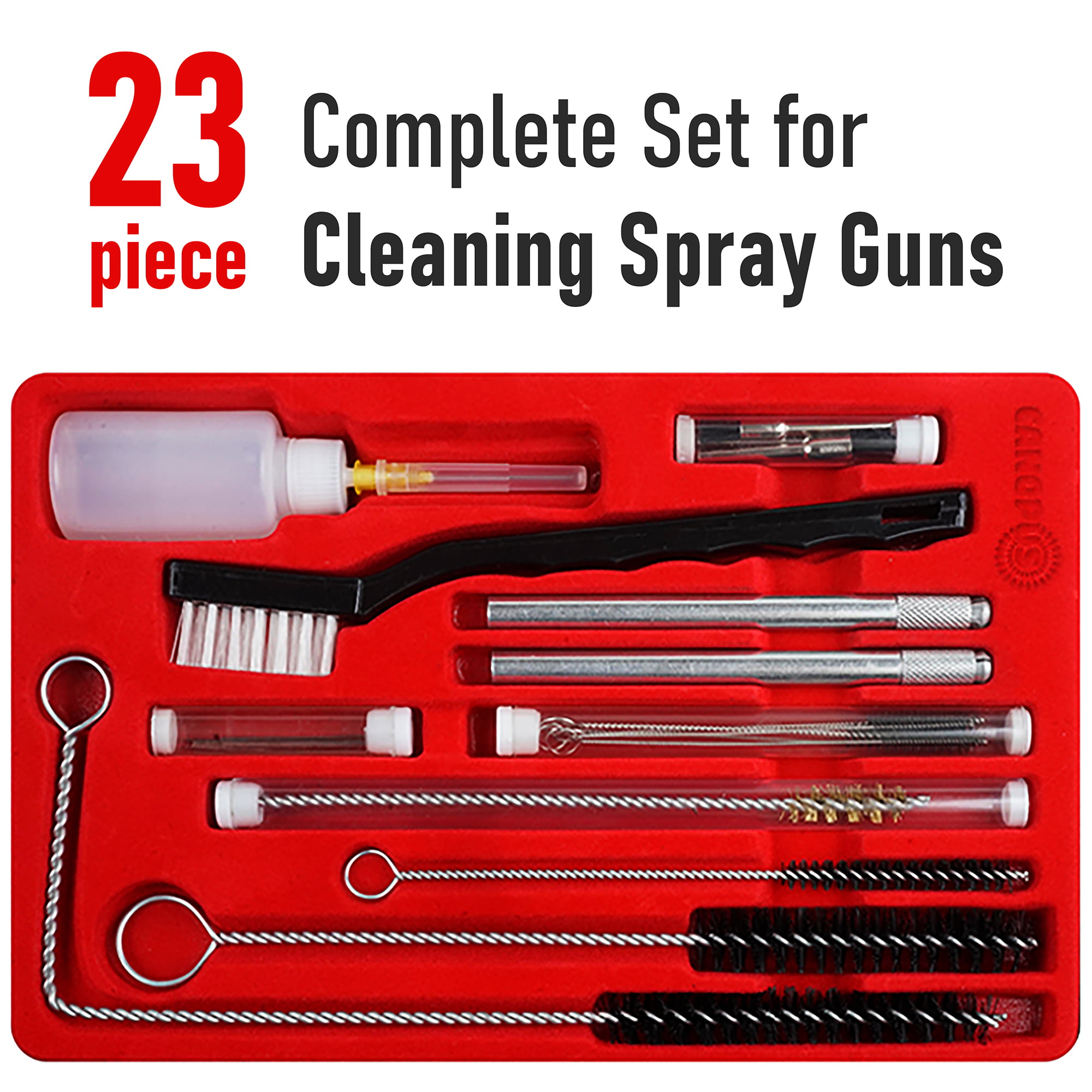CANOPUS Professional Spray Gun Cleaning Kit, 23 Piece Complete