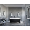 thumbnail image 2 of Swcorp FT-AZ115 63 in. Nightshade Solid Surface Freestanding Bathtub in Matte Black, 2 of 7