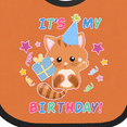 thumbnail image 4 of Inktastic Its My Birthday with Kitten Stars and Confetti Boys or Girls Baby Bib, 4 of 4