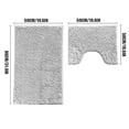 thumbnail image 4 of Juego de alfombrilla de baño antideslizante de 2 uds, alfombra de baño suave, alfombra absorbente de agua, alfombrilla de felpa para el hogar tholdsy HA001740-03, 4 of 6