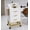 White, variant on Salon Storage Trolley Cart with with Lockable Wheels, Beauty Rolling Hair Cart with Drawers& Dryer Holder, Salon Stations Cabinet for Beauty Spa Barbershop (White)