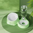 thumbnail image 7 of PPgejGEK Cat Double Bowl Set - Ceramic Food Bowl with 350ml Automatic Water Feeder, Non-Slip Pet Feeding Bowl for Cats Dogs, Green Pet Dining Bowl, 7 of 7