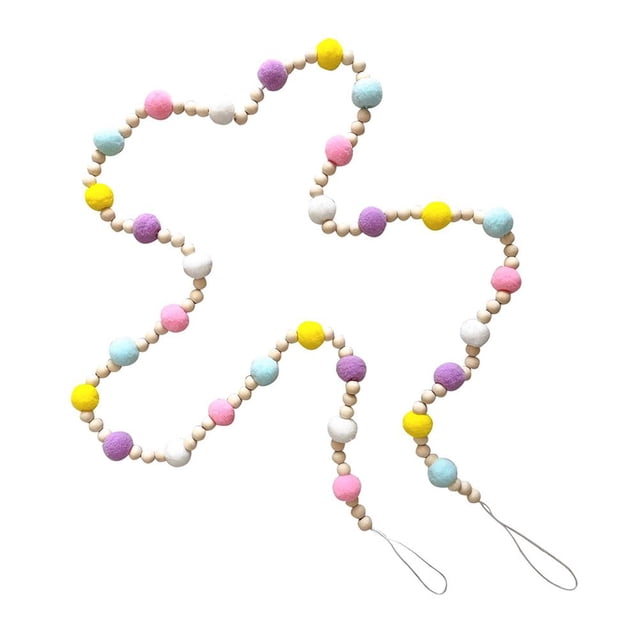 Cuentas De Madera Sweet Home Bead Garland Ornament Wall Hanging Beads String Decor Para Home Office Decoraciones sonducket HA039923-03