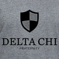 thumbnail image 3 of CafePress - Delta Chi Vertical Black Logo T Shirt - Women's V-Neck Dark T-Shirt, 3 of 4