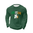 thumbnail image 4 of VBTAPA Chemises Thermiques Gaufrées pour Hommes Col Rond Manches Longues Col Rond Chandail T-Shirts Doux Texturés Hauts Tricotés Vert Armée TTTTG, 4 of 6