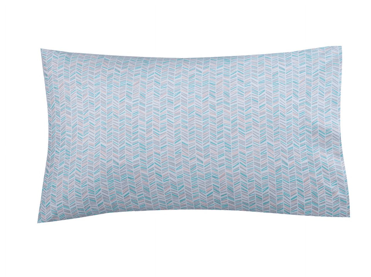 Mainstays 4-Piece Ultra Soft Mint Chevron Microfiber Sheet Set, Full