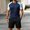 Dark Blue, variant on Mens 2 Piece Outfits Mens Tops and Mens Shorts Solid Color Short Sleeve Crew Neck Summer Regular Fit Oversized Jogging Tracksuit Men M-XXXXXL