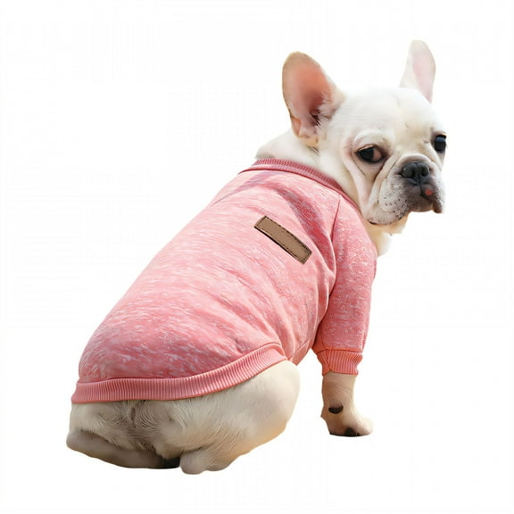 TELOLY 1Pcs Dog Sweater,Polyester Dog Clothes for Large Dogs,Dog Clothes Medium Sized Dog,Pink,Xl