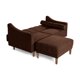 thumbnail image 4 of Sala Modular Sofá Cama Reversible Makora Velvet Chocolate Modelo Novella, 4 of 9