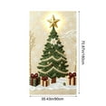 thumbnail image 3 of Cortina Navideña para Puerta de 89 X 183 Cm | Tejido de Poliéster con Bordado Estereoscópico | Cortina Festiva Duradera | Decoración de Pared Navideña | Multiusos para Puertas, Paredes y Mesas, 3 of 6