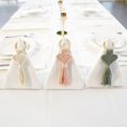 thumbnail image 2 of 2pcs Hand-woven Heart-shaped Peach Heart Love Napkin Buckle Wooden Ins Wind Nordic Style Creative New Tassel Napkin Ring, 2 of 4