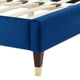 thumbnail image 6 of Modway Liva Performance Velvet Full Bed in Navy, 6 of 10