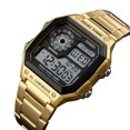 thumbnail image 3 of Tignapoo Montre Sport Numérique Étanche pour Hommes 5ATM avec Fonctionnalités Multifonctionnelles - Bracelet en Acier Inoxydable, Compte à Rebours, Alarme, Date, Minuterie, Rétroéclairage - Disponible en or Ou Autres Couleurs, Inclus, 3 of 6