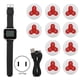 thumbnail image 2 of Receptor móvil, receptor de reloj de pulsera móvil + 10 * receptor de reloj con buscapersonas rojo y blanco Mejore su experiencia, 2 of 9