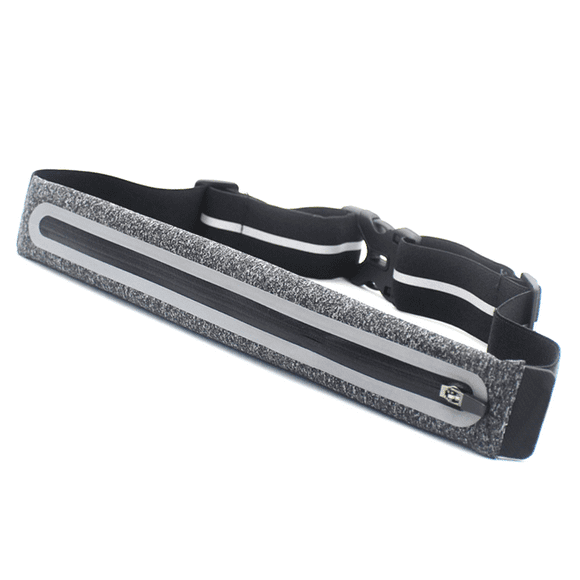 Bolsa de deporte multifunción invisible para hombre y mujer, para exteriores, fitness, carrera nocturna, impermeable, de lino negro