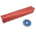 thumbnail image 1 of Diamond Core Drill Bit 4in Diameter 450mm Length Dry Wet Dual Use Hole Drilling Tool, 1 of 5