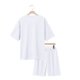 thumbnail image 4 of WILLBEST Conjunto de Traje Informal de Manga Corta y Cuello Redondo para Hombre, Cómodo Conjunto de Verano y Primavera para Uso Diario y Actividades Deportivas, Tejido Ligero y Transpirable., 4 of 8
