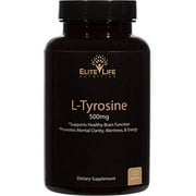L-Tyrosine 500mg - Best Tyrosine Supplement - Pure, Natural, and Vegan Amino Acid - Supports Healthy Brain Function, Stress, and Mood, Plus Optimum Mental Clarity, Alertness, and Energy - 120 Capsules