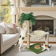 thumbnail image 4 of Fantasreen 30" Cat Tree with Hammock, Track Ball Toy, Small Scratching Post for Indoor Cats, 4 of 8