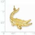 thumbnail image 3 of 14k Yellow Gold Alligator (23x31mm) Pendant / Charm, 3 of 3