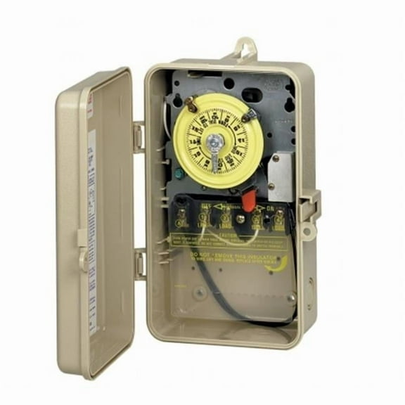 Intermatic 208/277V Timer with Heater Delay Plastic Outdoor Enclosure T104P201