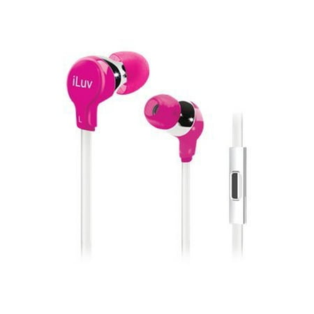 iLuv IEP374 Twisted Taffy - Headset - in-ear - wired - noise isolating - pink