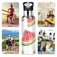 thumbnail image 7 of Yayeee 33oz Insulated Water Bottle Double Wall Stainless Steel with Flip Straw Lid, Cartoon Watermelon, 7 of 7