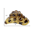 thumbnail image 3 of Motique Accessories 5 inch Large Jaw Clip Hair Claw with leaf design, 3 of 5