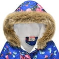 thumbnail image 1 of Veste Matelassée pour Enfants Garçons et Filles Imprimé Mode Dessin Animé Grand Garçon Long Col à Capuche Veste Matelassée, 1 of 5
