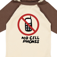 thumbnail image 4 of Inktastic No Phones Boys or Girls Long Sleeve Baby Bodysuit, 4 of 5