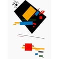 thumbnail image 2 of Kasimir, Malevich 19x24 White Modern Wood Framed Museum Art Print Titled - Suprematism, 2 of 4