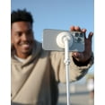 thumbnail image 5 of KraftGeek 66'' Magnetic Phone Tripod for iPhone MagSafe, JustTap Selfie Stick Tripod with Remote, Portable Tripod Stand for Video Recording, Travel, Vlogging (White), 5 of 10