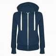 thumbnail image 4 of Godom Hoodies for Women 2025 Fall Zip Up Oversized Fleece Sweatshirt Fashion Jacket Winter Clothing, 4 of 4