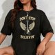 thumbnail image 1 of Playera de Mujer 100% Algodón "Don't Stop Believing" - Gráfico Rock Clásico 80s 90s, 1 of 7