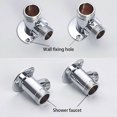 thumbnail image 3 of Stainless Steel Shower Arm Bottom Hose Wall Mounted Shower Head Extension Arm, 3 of 4
