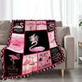 thumbnail image 2 of Flamingo Blanket for Girls Women Super Soft Cozy Flamingo Stuff Decor Fleece Throw Blanket Warm Plush Fuzzy Flamingo Animal Flannel Gifts Blankets for Adults Kids 50"x40", 2 of 6