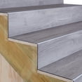 thumbnail image 3 of M-D Building Products 31846 6 - 7.5mm 84 in. Satin Silver Aluminum Vinyl Plank Stair Inside Cove, 3 of 6