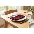 thumbnail image 5 of PurpleEssences Gingham Check Cloth Napkins Set of 10, 18x18 inches - Red and Black, 5 of 6