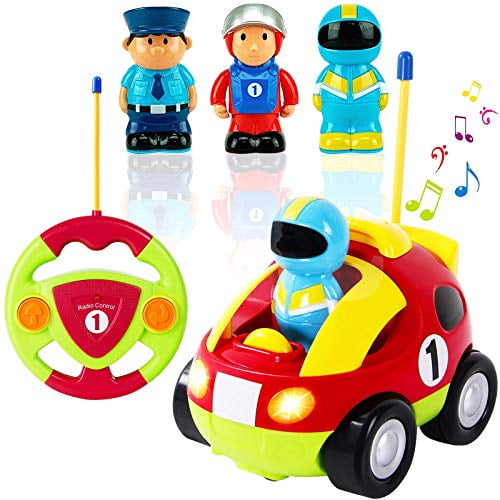 Liberty Imports 12 Pack Soft Rubber Baby Toy Cars in Bucket Cartoon Animal Vehicles Push and Go with Wheels for Babies Toddlers and Kids 1 Dozen 