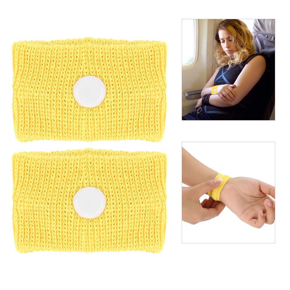 Zaqw 5 Colors 1 Pair AntiNausea Wristbands Motion Sickness Wristbands