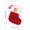 E, variant on 7" Red and White Monogram Mini Christmas Stocking Personalized Embroidered Letter Knit Sock Decoration for Baby Kids Family Fireplace Holiday Party Xmas Tree Decor Gifts (R)