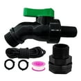 thumbnail image 4 of Juego de grifo para barril de , válvula de barril de de 3/4 de pulgada, conector resistente, kit desviador de jardín, contenedor de agua 206 cm, 4 of 9