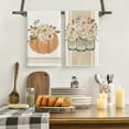 thumbnail image 2 of Sm:)e Pumpkins Hello Autumn Fall Kitchen Dish Towels 4 Set 18 x 26 Inch, 2 of 6