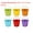 Green/Yellow/Orange/Blue/Red/Purple, variant on Small Metal Buckets with Handles, Mini Galvanized Bucket Colorful Easter Buckets Deep Blue 5.9"x5.1" 6 Pcs